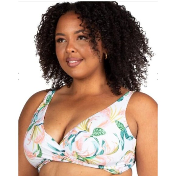 Artesands April Spritz Delacroix Bikini Top Wire-Free Multifit D-G Cup US 12 NEW - Picture 1 of 14